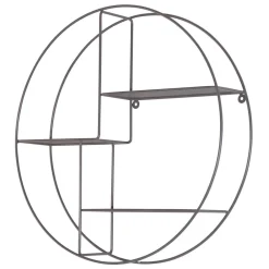 Wohnen Graue Möbel|Esszimmerregale*Rundes Hängeregal in Grau - Vacances