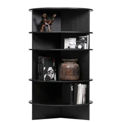 Wohnen Massivholzmöbel|Wohnzimmer-Regale*Rundes Standregal aus Esche Massivholz - Nircana