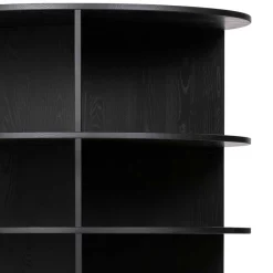 Wohnen Massivholzmöbel|Wohnzimmer-Regale*Rundes Standregal aus Esche Massivholz - Nircana