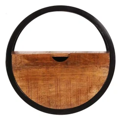 Wohnen Rundes Wandregal mit einer Schublade - Evradon