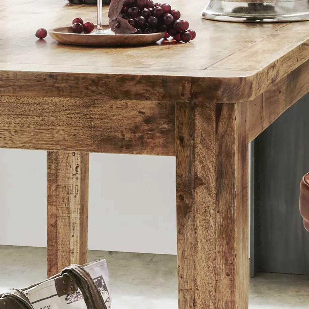 Wohnen Bartische*Rustikaler Bartisch aus Mangobaum Massivholz - Facheto