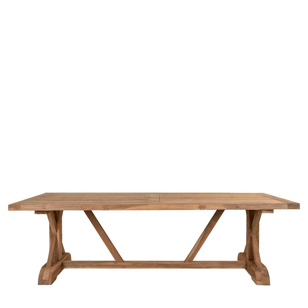 Wohnen Rustikaler Gartentisch aus Teak Massivholz - Acess