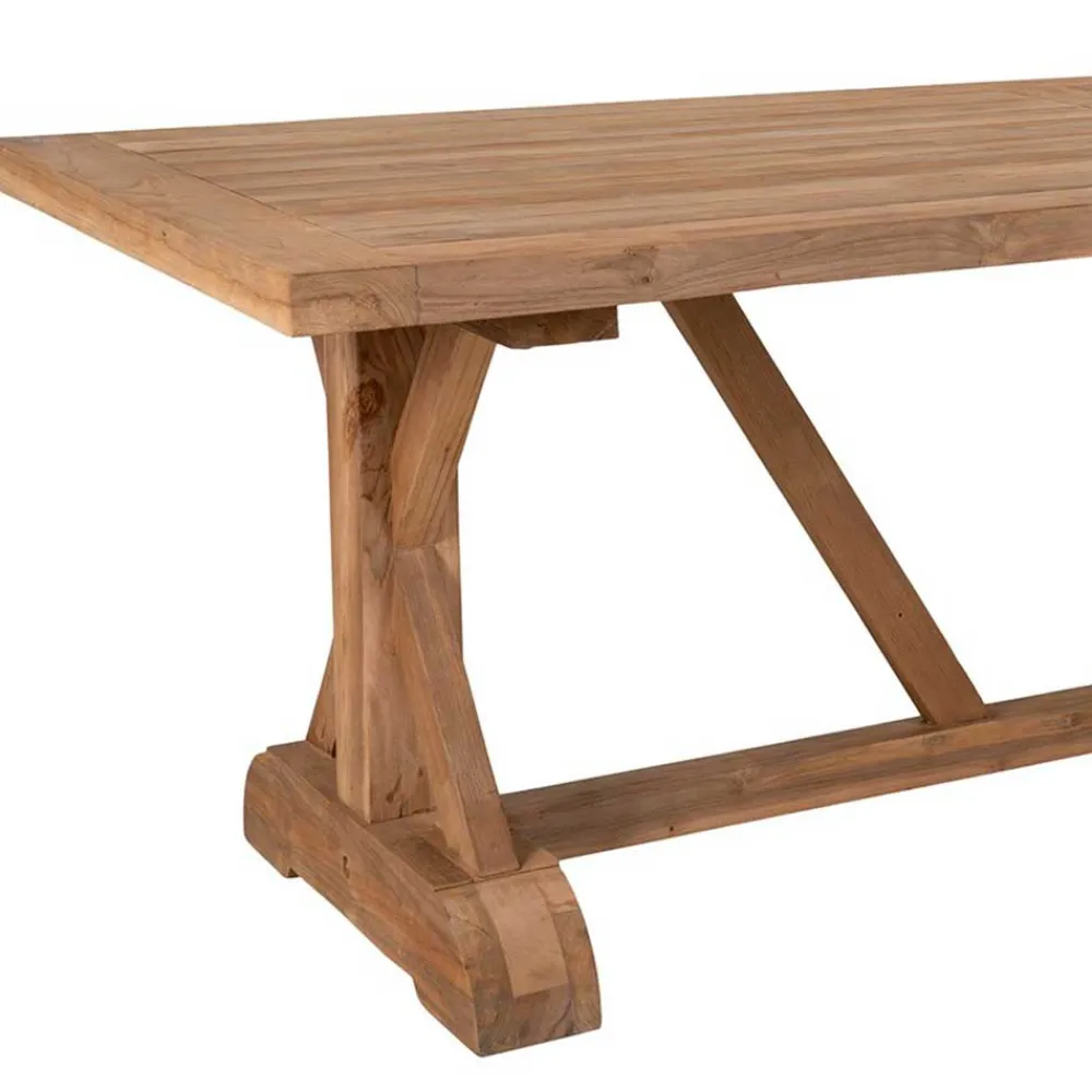 Wohnen Rustikaler Gartentisch aus Teak Massivholz - Acess