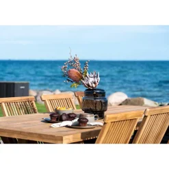 Wohnen Rustikaler Gartentisch aus Teak Massivholz - Acess