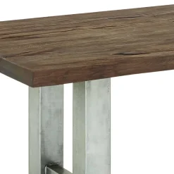 Wohnen Graue Möbel|Naturholzmöbel*Rustikaler Industry Tisch mit Holz Wildeiche - Piave