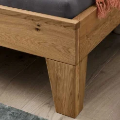 Wohnen Rustikales Bett Set mit Nachttischen - Yunves (dreiteilig)