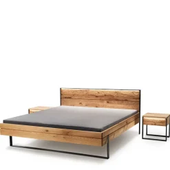 Wohnen Rustikales Design Bett auf Kufen - Claas