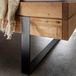 Wohnen Rustikales Design Bett auf Kufen - Claas