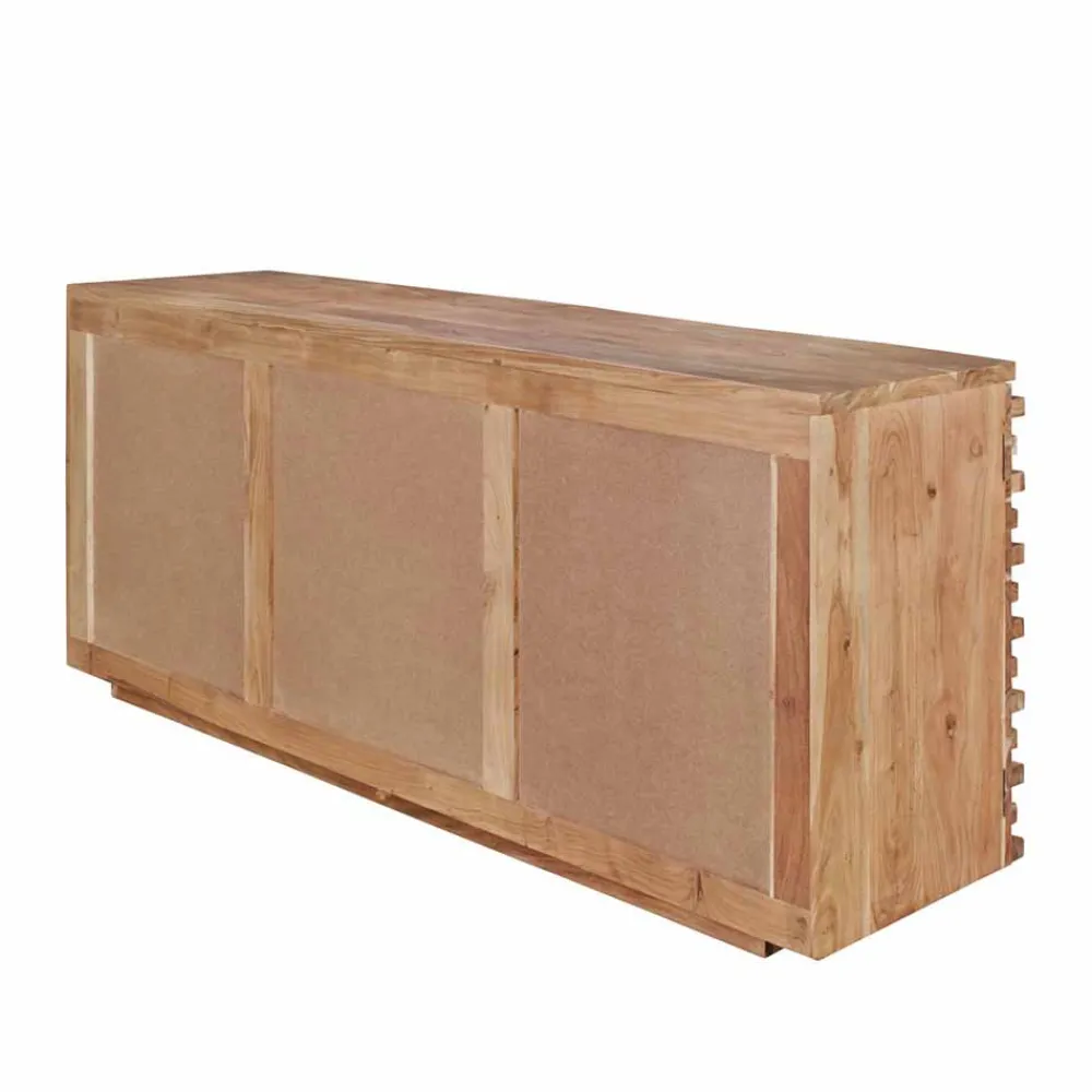 Wohnen Küchenschränke|Sideboards & Kommoden*Rustikales Design Sideboard Pisino aus Holz Akazie massiv