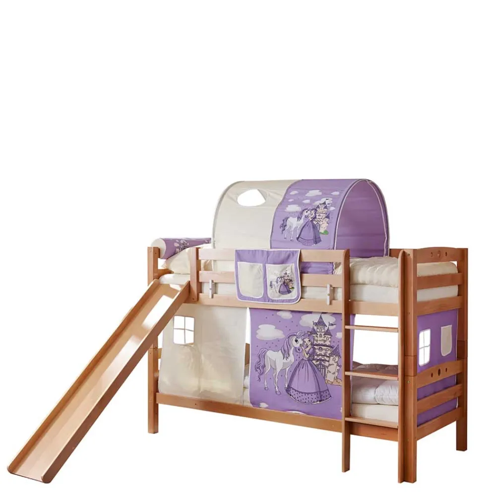 Wohnen Kinderbetten*Rutsche Doppekstockbett für Mädchen - Baltea