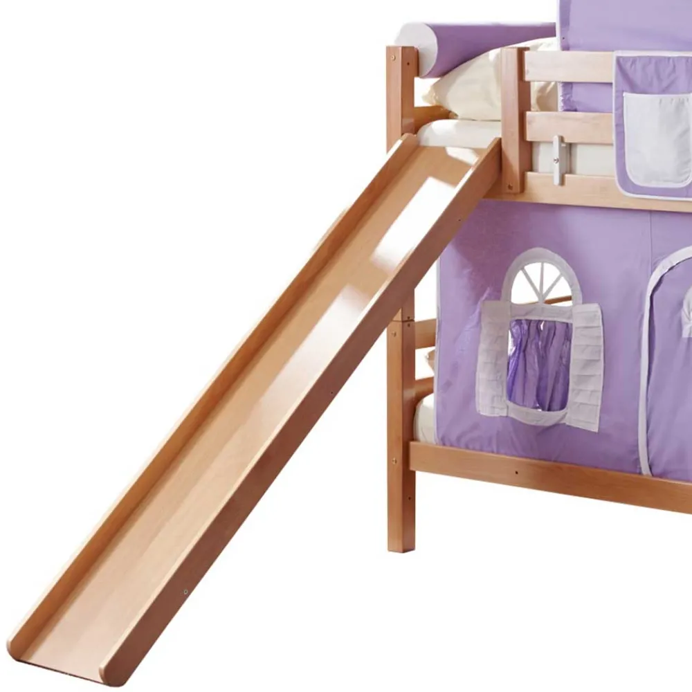 Wohnen Kindermöbel|Kinderbetten*Rutsche Doppelstockbett aus Buche Natur - Hamjon