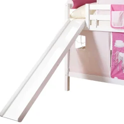 Kinder Wohnen Rutsche Etagenbett für Mädchen in Weiß - Trevora