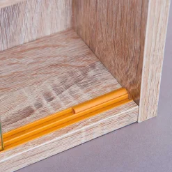 Wohnen Vitrinen|Wohnzimmer-Vitrinen*Sammler Hängevitrine Taupos in Eiche Sonoma