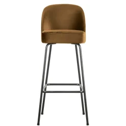 Wohnen Samt Barstuhl mit 79 cm Sitzhöhe - Labound