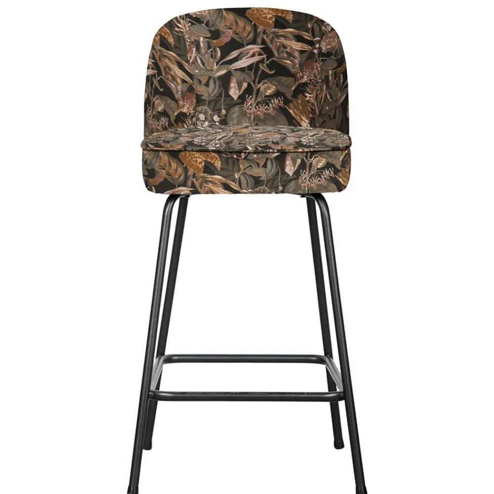 Wohnen Samt Barstuhl mit Pflanzen Muster - Nongo