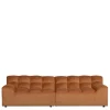 Wohnen Sofas|Sofa*Samt Designcouch in Terracotta - Gracey