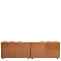 Wohnen Sofas|Sofa*Samt Designcouch in Terracotta - Gracey