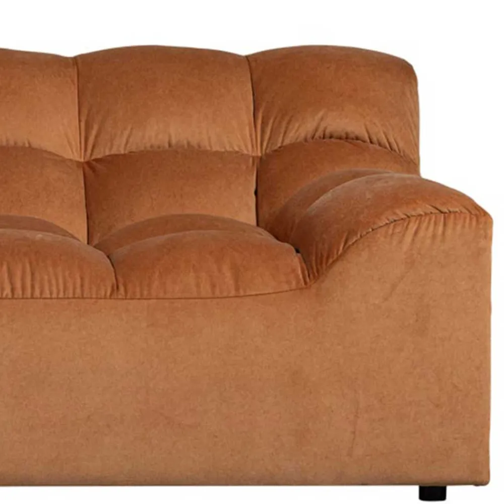 Wohnen Sofas|Sofa*Samt Designcouch in Terracotta - Gracey