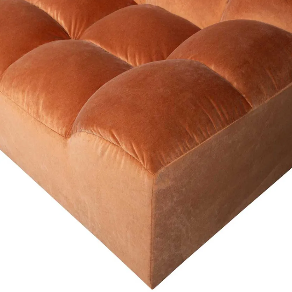 Wohnen Sofas|Sofa*Samt Designcouch in Terracotta - Gracey