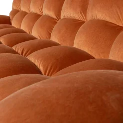 Wohnen Sofas|Sofa*Samt Designcouch in Terracotta - Gracey
