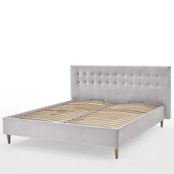 Wohnen Samt Doppelbett mit Bettkasten - Diadonna