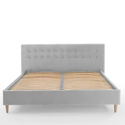 Wohnen Samt Doppelbett mit Bettkasten - Diadonna