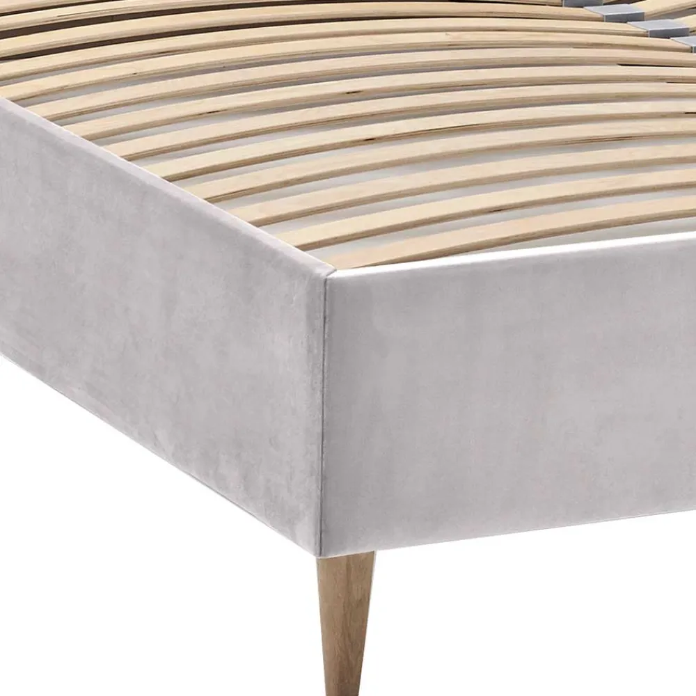 Wohnen Samt Doppelbett mit Bettkasten - Diadonna