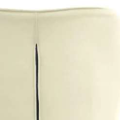 Wohnen Samt Drehstuhl in Weiß mit Gold - Abetzia