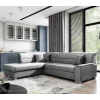 Wohnen Sofas|Sofa*Samt Eckcouch in Grau mit Bettfunktion - Elhan
