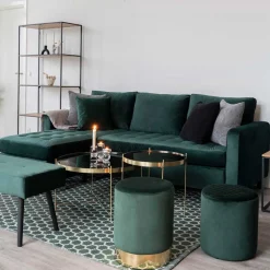 Wohnen Samt Ecksofa Schenkel links oder rechts - Ciacoga