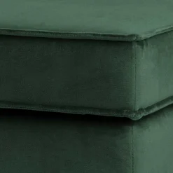 Wohnen Retro Möbel|Sessel & Hocker*Samt Polsterhocker in Grün - Distroit