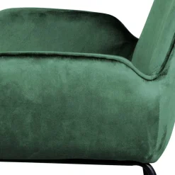 Wohnen Küchenstühle|Esszimmerstühle*Samt Polsterstuhl mit Armlehnen in Grün - Panura