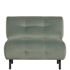 Wohnen Sessel & Hocker|Sessel*Samt Sessel ohne Armlehnen in Graugrün - Norwich