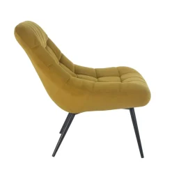 Wohnen Retro Möbel|Sessel*Samt Sessel ohne Armlehnen mit 50 cm Sitzhöhe - Agata