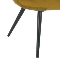 Wohnen Retro Möbel|Sessel*Samt Sessel ohne Armlehnen mit 50 cm Sitzhöhe - Agata