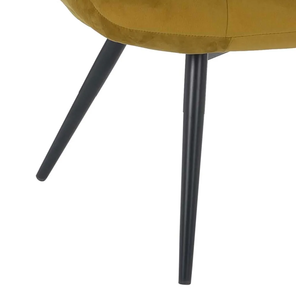 Wohnen Retro Möbel|Sessel*Samt Sessel ohne Armlehnen mit 50 cm Sitzhöhe - Agata