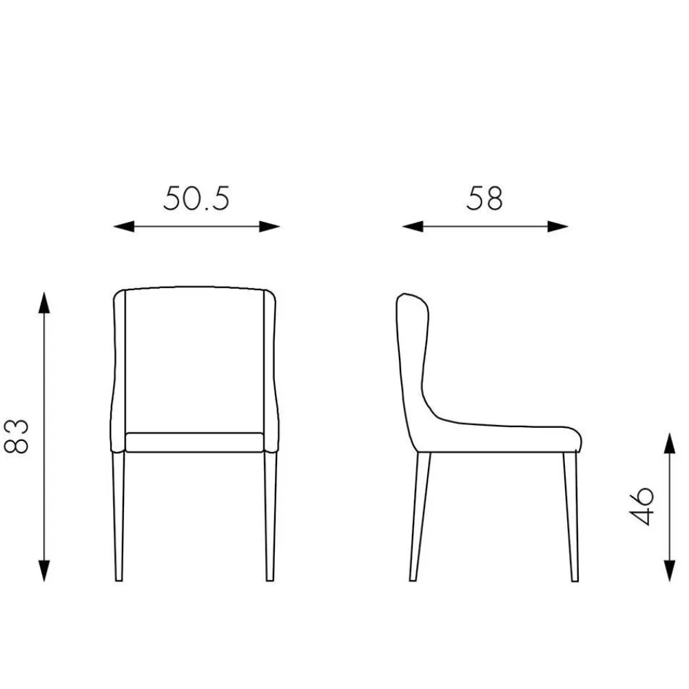 Wohnen Retro Möbel|Küchenstühle*Samt Stuhl in Dunkelgrau mit Rautensteppung - Amelie