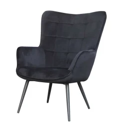 Wohnen Samtsessel in Schwarz - Avenza