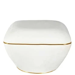 Wohnen Samtvelours Hocker in Cremeweiß - Cedrom