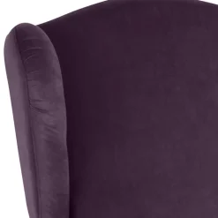 Wohnen Sessel & Hocker|Sessel*Samtvelours Ohrensessel in Dunkellila - Aglaia