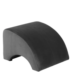 Wohnen Sessel & Hocker*Samtvelours Polsterhocker in Anthrazit - Izmael
