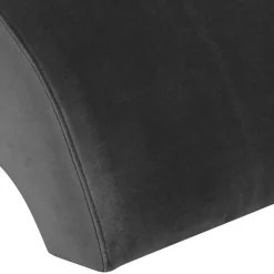 Wohnen Sessel & Hocker*Samtvelours Polsterhocker in Anthrazit - Izmael