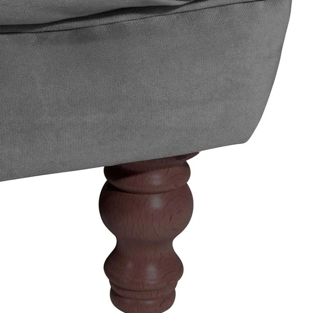 Wohnen Samtvelours Wohnzimmercouch im Barockstil - Sicilianu