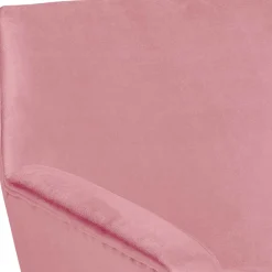 Wohnen Retro Möbel|Sessel & Hocker*Samtvelours Wohnzimmersessel in Rosa - Clona