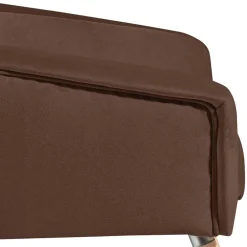 Wohnen Braune Möbel|Retro Möbel*Samtvelours Wohnzimmersessel in Braun - Botein