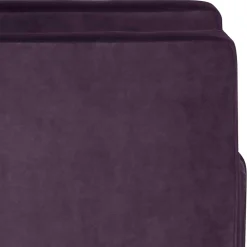 Wohnen Samtvelours Wohnzimmersessel in Dunkellila - Adagiona