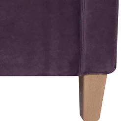 Wohnen Samtvelours Wohnzimmersessel in Dunkellila - Adagiona