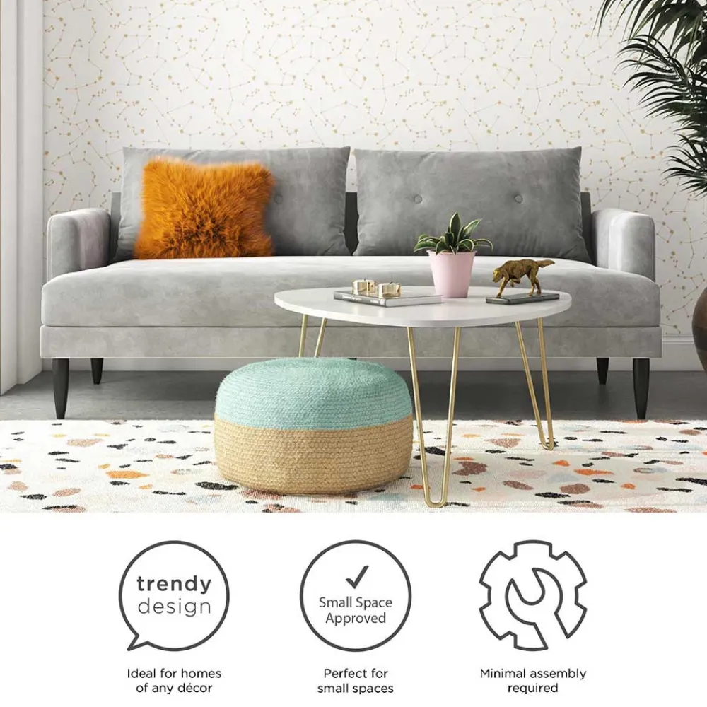 Wohnen Sofas|Sofa*Samt-Wohnzimmercouch in Hellgrau - Belpasso