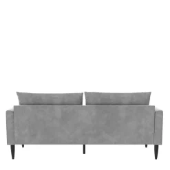 Wohnen Sofas|Sofa*Samt-Wohnzimmercouch in Hellgrau - Belpasso