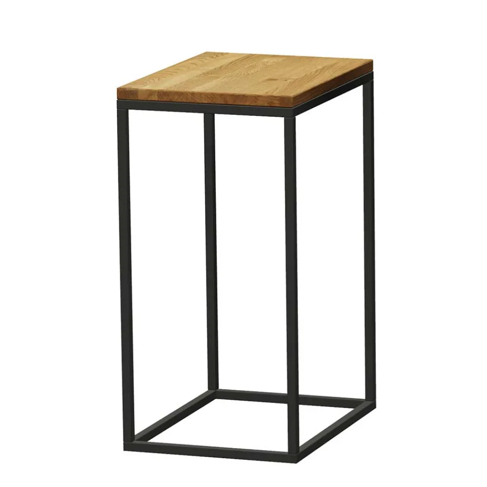 Wohnen 3-Satz Beistelltisch aus Wildeiche - Deliana (dreiteilig)